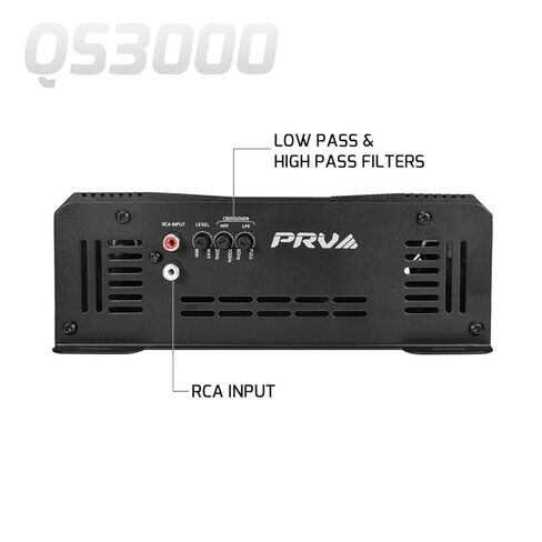 PRV Audio QS3000 2 Ohm 3000 Watt Amp Car Audio Amplifier Full Range HD Sound 3K Car Amp with Built-in HPF and LPF Controls for PRO Audio Loudspeaker Systems in Saudi Arabia
