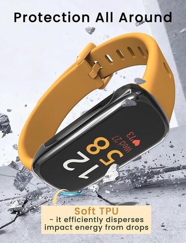 Sinoacc 3 Pack for Fitbit Inspire 3 حافظة حماية للشاشة، واقي شاشة مرن ناعم من مادة TPU حماية كاملة للتغطية غطاء خفيف الوزن مقاوم للخدش من أجل Inspire 3 لتتبع الصحة واللياقة البدنية، شفاف in Kuwait