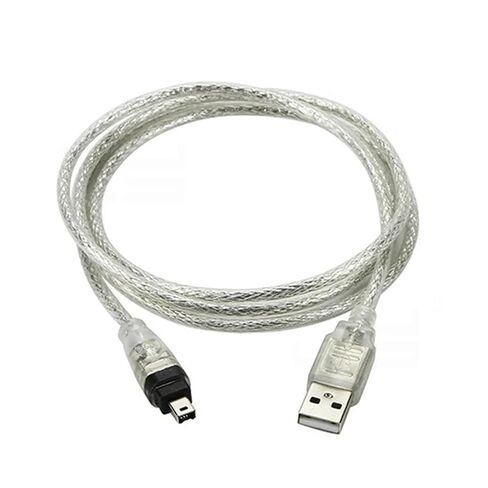 USB ذكر إلى Firewire IEEE 1394 4 Pin ILink كابل محول لكاميرا DCR-TRV75E DV 150 سم in Kuwait