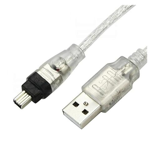 USB ذكر إلى Firewire IEEE 1394 4 Pin ILink كابل محول لكاميرا DCR-TRV75E DV 150 سم in Kuwait