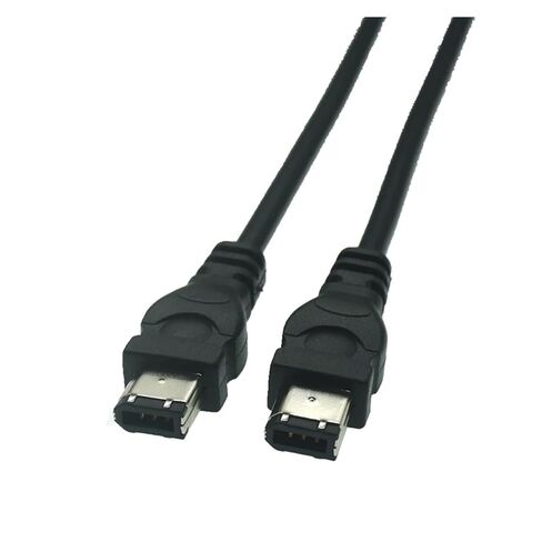6 PIN إلى 6PIN FireWire 400-6-6 كابل IEEE 1394 أسود (5 متر) in Kuwait