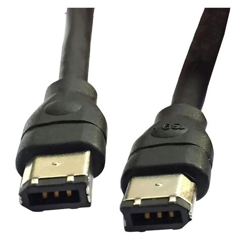 1.8M Firewire Cable Black IEEE 1394 400 to 6Pin Male to Durable Easy to Use in Saudi Arabia