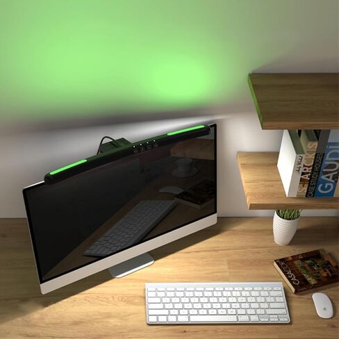 Meichoon شاشة الكمبيوتر شريط الضوء شاشة منحنية معلقة ضوء مع RGB الملونة الإضاءة المحيطة أربعة أوضاع التحكم باللمس حماية العين LE13 B in Kuwait