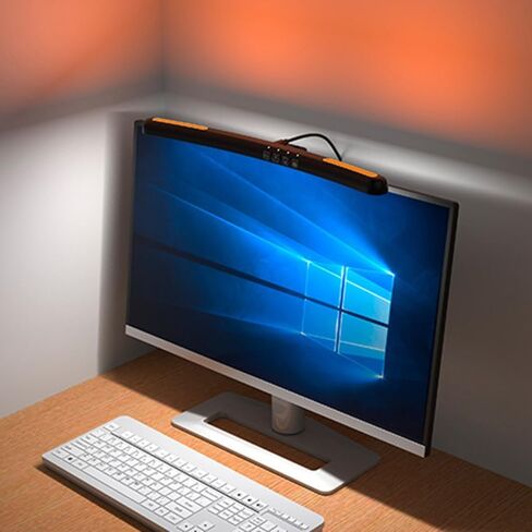 Meichoon شاشة الكمبيوتر شريط الضوء شاشة منحنية معلقة ضوء مع RGB الملونة الإضاءة المحيطة أربعة أوضاع التحكم باللمس حماية العين LE13 B in Kuwait