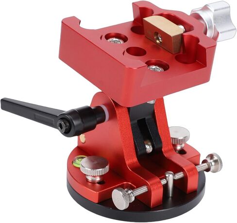 Latitude Adjustment Base for Telescope, 0-65 Precision Alt - Azimuth Mount with Universal Dovetail Interface, Supports up to 15KG for Astrophotography (Red) in Saudi Arabia