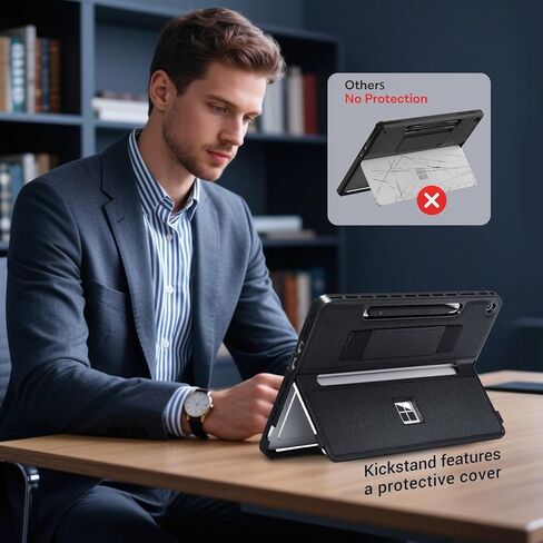 Cobak Rugged Case لـ Microsoft Surface Pro 12 "2025 ، غطاء وقائي مقاوم للصدمات مع حزام يدوي ، ركيستاند متعدد الزوايا ، حامل قلم مدمج ، متوافق مع لوحة مفاتيح غطاء النوع in Saudi Arabia