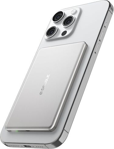 Power Bank for MagSafe 5000mAh for iPhone Charging Sliver in Saudi Arabia