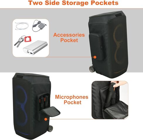 TXEsign Speaker Cover for JBL PartyBox Stage 320 Portable Party Speaker, 1 Pack Dust Case Protective Mesh Cover Sleeve Replacement with Two Sides Accessories Pocket in Saudi Arabia