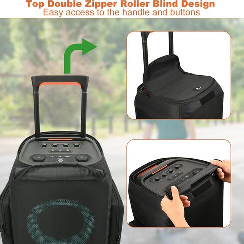 TXEsign Speaker Cover for JBL PartyBox Stage 320 Portable Party Speaker, 1 Pack Dust Case Protective Mesh Cover Sleeve Replacement with Two Sides Accessories Pocket in Saudi Arabia