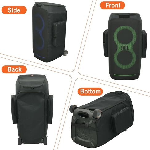 TXEsign Speaker Cover for JBL PartyBox Stage 320 Portable Party Speaker, 1 Pack Dust Case Protective Mesh Cover Sleeve Replacement with Two Sides Accessories Pocket in Saudi Arabia