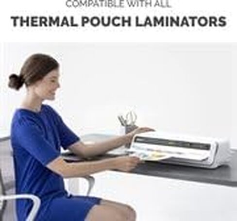 Fellowes Thermal Laminating Sheets, Letter Size 9" x 11.5", 3 Mil, Glossy, Clear Photo-Safe Pouches, 600 Total (3 Pack of 200), Compatible with All Thermal Laminators (5743401) in Saudi Arabia