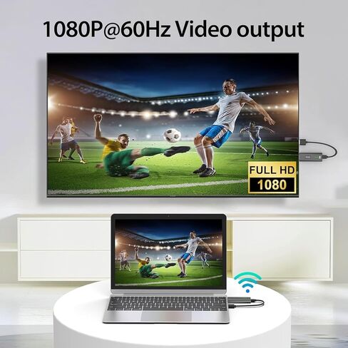 Wireless HDMI Transmitter and Receiver 328FT/100M, 4K Decode Plug and Play 1080P Portable Wireless HDMI Extender 2.4G/5GHz, for Streaming Video and Audio to Monitor from Laptop/PC/Projector/TV Box in Saudi Arabia