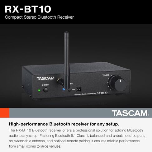Tascam RX-BT10 Compact Stereo Bluetooth Receiver in Saudi Arabia