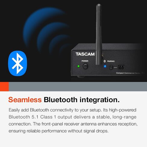 Tascam RX-BT10 Compact Stereo Bluetooth Receiver in Saudi Arabia