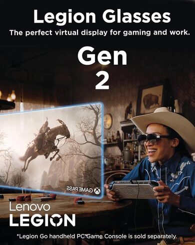 حزمة وحدة تحكم الألعاب Lenovo Legion Go S 2025 مع نظارات Legion Gen 2-8 بوصة وشاشة 120 هرتز، وAMD Ryzen Z2، و16 جيجابايت/512 جيجابايت + شاشة شخصية Micro-OLED in Kuwait