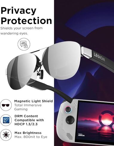 حزمة وحدة تحكم الألعاب Lenovo Legion Go S 2025 مع نظارات Legion Gen 2-8 بوصة وشاشة 120 هرتز، وAMD Ryzen Z2، و16 جيجابايت/512 جيجابايت + شاشة شخصية Micro-OLED in Kuwait