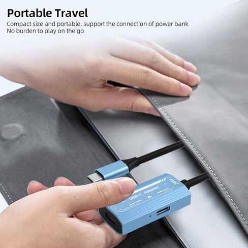 نظارات Asixxsix USB C إلى AR ومحول الشحن، PD3.0 100W 4K 60 هرتز XR، محول شحن USB C للنظارات الذكية للتبديل وسطح البخار والهواتف الذكية وأجهزة الكمبيوتر in Kuwait