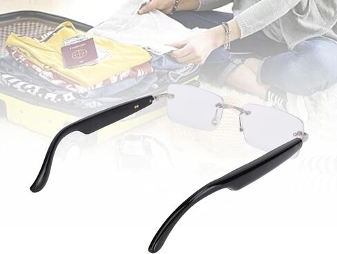 SUNGOOYUE AI Smart Glasses,5.4 Real Time Translation GPT & DeepSeek Support 98% Accuracy Multilingual AI Assistant with Noise Reduction for Business Travel Learning (Silver) in Saudi Arabia