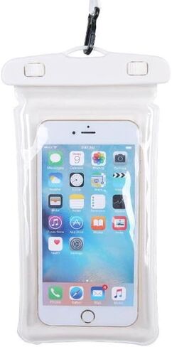 Thickened Mobile Phone Waterproof Bag Airbag Swimming Shooting Cell Phone Waterproof Case(White) in Saudi Arabia