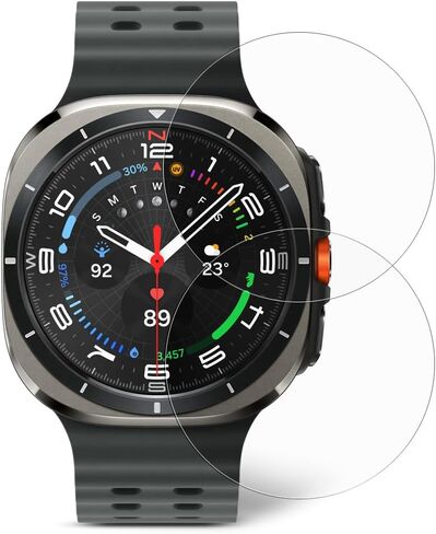 عبوتان من واقي شاشة AR الفاخر المتوافق مع ساعة Samsung Galaxy Watch 8 مقاس 44 مم، طبقة رقيقة جدًا 3H PET، مضادة للانعكاس، فائقة الوضوح، مقاومة لبصمات الأصابع، سهلة التركيب وخالية من الفقاعات in Saudi Arabia