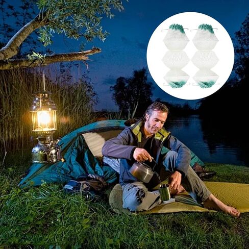 6PCS Coleman Mantles, 3-Layer Gas Lantern Mantles, Gases Lanterns Mantle, Detachable Metal Clips, for Outdoor Camping Lanterns Natural Fueled in Saudi Arabia