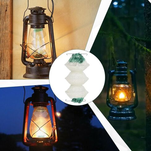 6PCS Coleman Mantles, 3-Layer Gas Lantern Mantles, Gases Lanterns Mantle, Detachable Metal Clips, for Outdoor Camping Lanterns Natural Fueled in Saudi Arabia