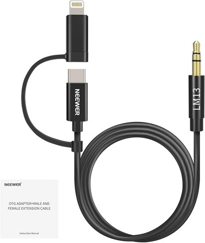 NEEWER USB Type C Adapter, 180 Degree U Shaped USB C OTG Adapter Extender Mobile Photography Accessories Compatible with iPhone 17 16 15 Samsung S25 Ultra Phone Cage & Case, PS017 in Saudi Arabia