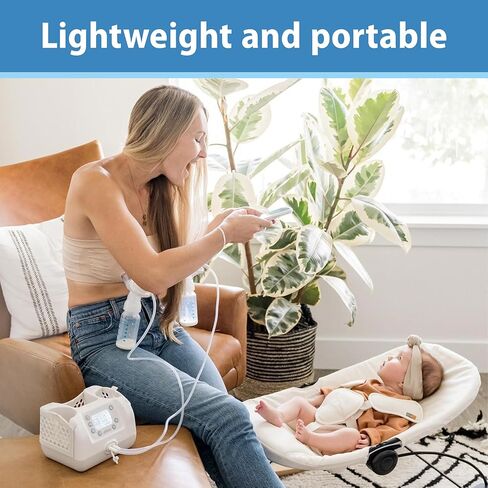Dr. Brown's Customflow Hospital Strength Double Electric Breast Pump with Adjustable Settings, includes Breast Milk Collection Bottles, Flanges & Other Pumping Essentials in Saudi Arabia