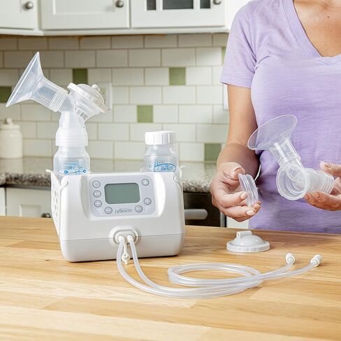 Dr. Brown's Customflow Hospital Strength Double Electric Breast Pump with Adjustable Settings, includes Breast Milk Collection Bottles, Flanges & Other Pumping Essentials in Saudi Arabia
