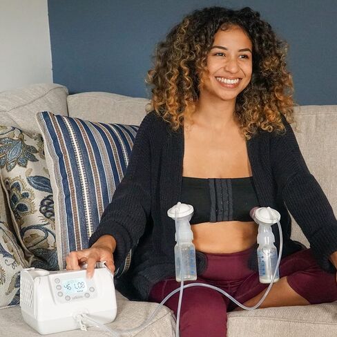 Dr. Brown's Customflow Hospital Strength Double Electric Breast Pump with Adjustable Settings, includes Breast Milk Collection Bottles, Flanges & Other Pumping Essentials in Saudi Arabia