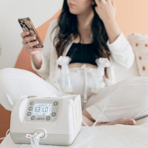 Dr. Brown's Customflow Hospital Strength Double Electric Breast Pump with Adjustable Settings, includes Breast Milk Collection Bottles, Flanges & Other Pumping Essentials in Saudi Arabia