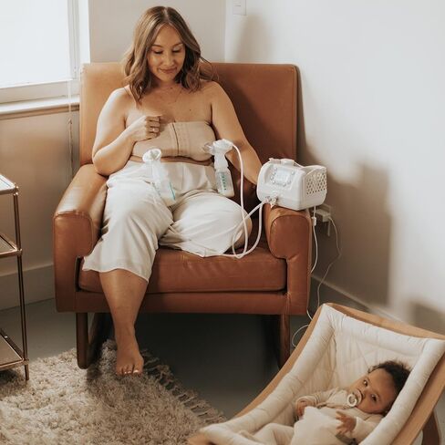Dr. Brown's Customflow Hospital Strength Double Electric Breast Pump with Adjustable Settings, includes Breast Milk Collection Bottles, Flanges & Other Pumping Essentials in Saudi Arabia