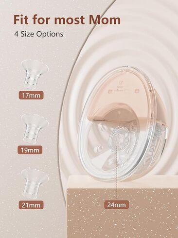 Hands Free Breast Pump, Wearable Breastfeeding Pump, Lightweight Portable Electric Pump 4 Modes & 12 Suction Levels, Comfortable & Low Noise, 24mm Flange, 2 Pack Pink in Saudi Arabia