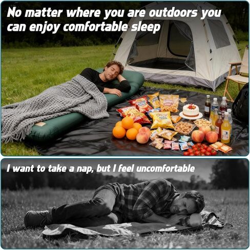 Self Inflating Sleeping Pad with Waterproof Tarp, 3.2" Extra Thick Built-in Electric Pump Air Mattress for Car Camping, R-Value 9.5 All-Season Winter Gear, Roll-up Compact Mat in Saudi Arabia