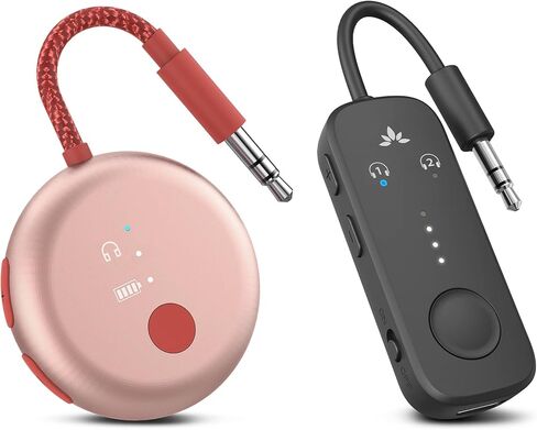 Avantree Relay & SoundJet R1 - Premium Airplane Bluetooth Adapter with Advanced Qualcomm Chipset, 2 Headphones Support, 25hrs Play Time, aptX Adaptive & HD Audio Transmitter for Airpods, Bose & Travel in Saudi Arabia