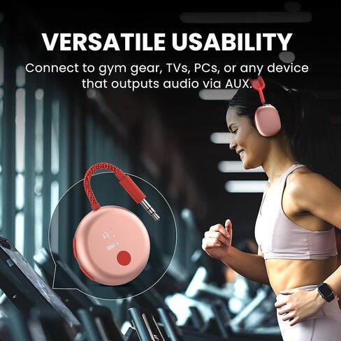 Avantree Relay & SoundJet R1 - Premium Airplane Bluetooth Adapter with Advanced Qualcomm Chipset, 2 Headphones Support, 25hrs Play Time, aptX Adaptive & HD Audio Transmitter for Airpods, Bose & Travel in Saudi Arabia