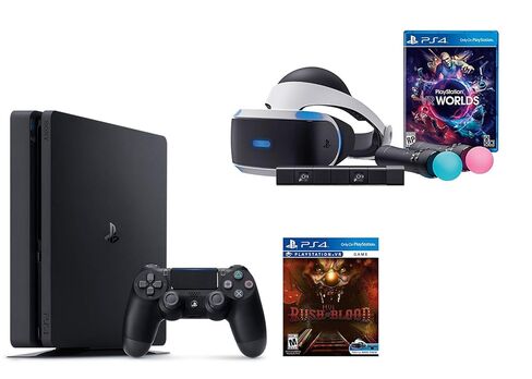 PlayStation VR Launch Bundle 3 Items:VR Launch Bundle,PlayStation 4,VR game disc PSVR Until Dawn: Rush of Blood in Saudi Arabia
