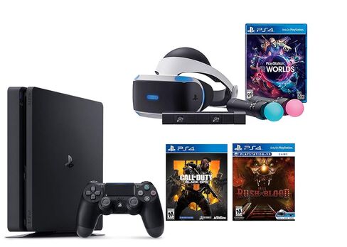 PlayStation VR Launch Bundle 3 Items:VR Launch Bundle,PlayStation 4 Call of Duty Black Ops III,VR game disc PSVR Until Dawn: Rush of Blood in Saudi Arabia