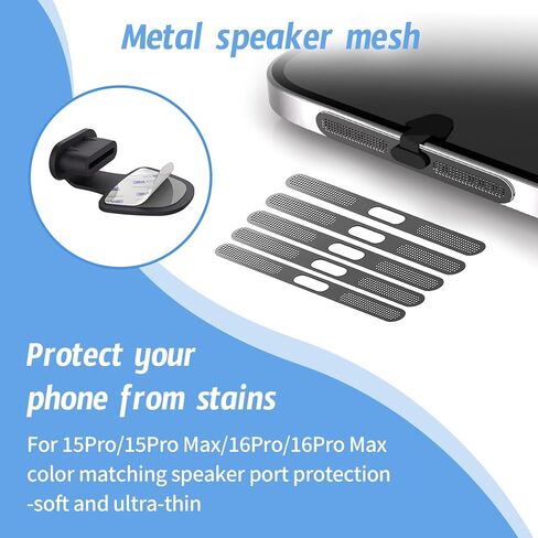 8 عبوات من سدادات غبار USB C، غطاء قابس USB من النوع C مضاد للفقد، واقيات غبار منفذ الشحن، مع غطاء غبار مكبر الصوت، لسلسلة iPhone 17,16,15، وSamsung Galaxy S22/S21/S20، Note 20/10، جميع USB C in Kuwait