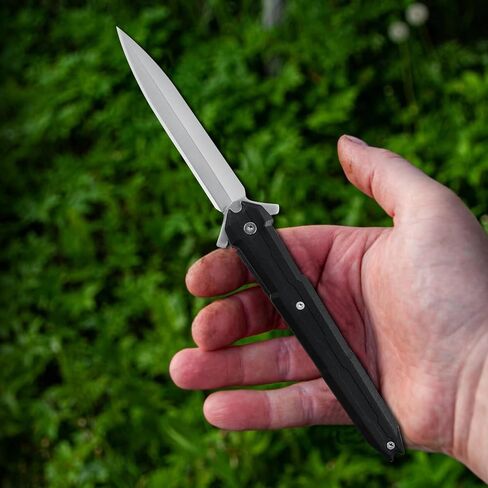 Folding Pocket Knife with 3.74" 5Cr15Mov Steel Blade, EDC Outdoor Slim Survival Knife for Camping, Hiking, Rock Climbing, Fishing in Saudi Arabia