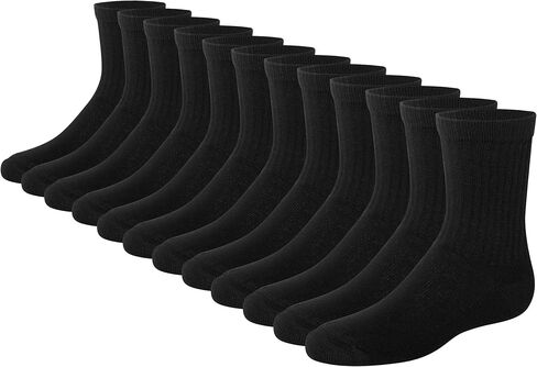 Hanes boys Ankle Socks, 14 Pairs, Stretch-cotton Socks for Boys, Moisture-wicking, Cushioned in Saudi Arabia
