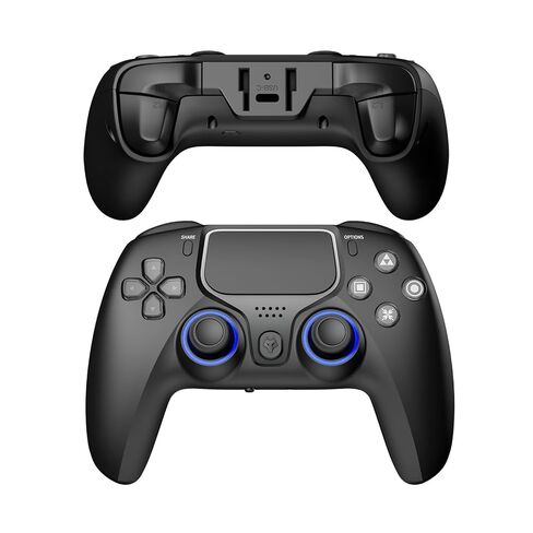 NBCP WOlF V-2 وحدة تحكم لعبة تصحيح الانجراف المدمجة 2 حزمة وحدة تحكم لاسلكية متوافقة مع PlayStation 4 / PS4 Slim / PS4 Pro / PS3 / PC / IOS / Android، وحدات تحكم الألعاب مع جيروسكوب سداسي المحاور، اهتزاز مزدوج، مشغلات تأثير القاعة المزدوجة، in Saudi Arabia