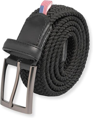 Mens Braided Stretch Belt – Adjustable Woven Golf Belt for Casual, Work, and Active Wear in Saudi Arabia