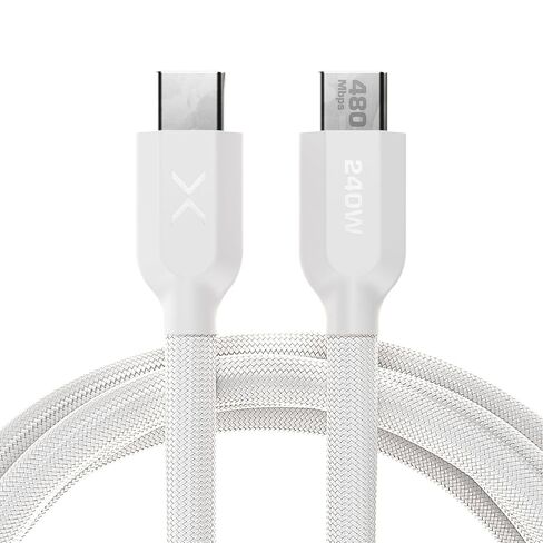 NOCO XGrid XC2: 240W USB-C to USB-C Cable – Type C Fast Charging Cord, USB-IF Certified, Smart E-Marker Chip, 480Mbps Data, UltraFlex Braided Nylon + Silicone Jacket, 6-Foot Durable Design in Saudi Arabia