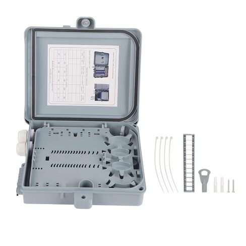WALFRONT IP65 12 Core FTTH Fiber Optic Distribution Box Durable Indoor Outdoor, Efficient Cable Management & Versatile Installation for Home or Office in Saudi Arabia