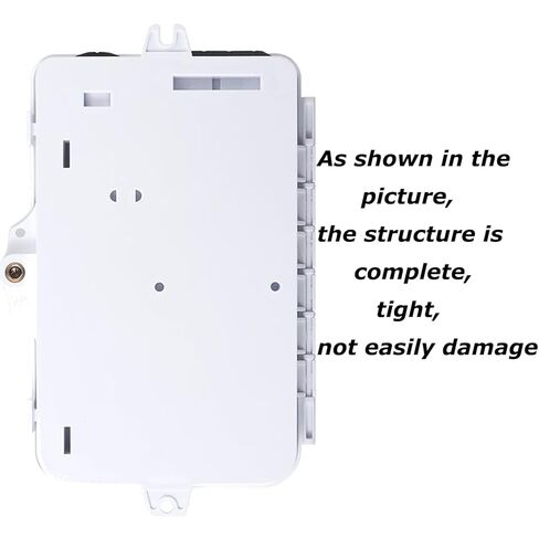Fiber Optic Distribution Box, 4 Port Wall Mount Enclosure with 4 LC OS2 Adapters, Singlemode, FTTH, IP65 Waterproof Outdoor/Indoor Use - 8.27" x 5.31" x 1.57" in Saudi Arabia