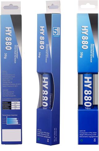 شحم حراري عالي Hy880 TU30G لوحدة المعالجة المركزية وحدة معالجة الرسومات LED إلكترونيات 30 جرام سيليكون حراري فعال لتبديد الحرارة لوحدة المعالجة المركزية وحدة معالجة الرسومات in Kuwait