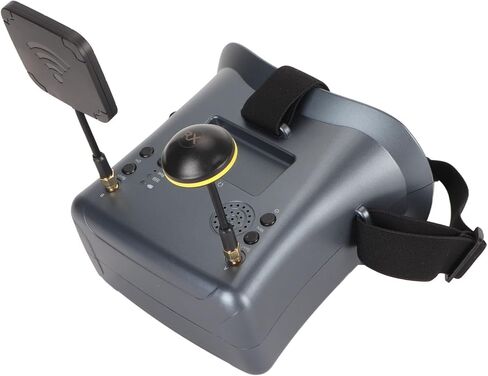 Generic FPV Video Goggles، سطوع عالي مدمج، بطارية 2000 مللي أمبير، نظارات فيديو بدقة 800 × 480 للتصوير الجوي، Generic1g0pyx34iu in Saudi Arabia