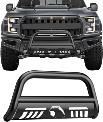 Bull Bar for Trucks 3" Front Bumper Guard Grille Brush Push Bar for Toyota Tacoma 2016-2023, Black Bumpers for Toyota Tacoma Accessories in Saudi Arabia