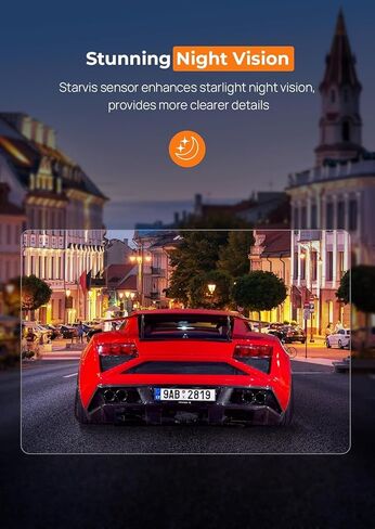 Dash Cam 2.5K Front Dash Camera for Cars with App, WiFi Mini Dashcam Built-in IPS Screen, Night Vision, G-Sensor, Smart Voice, Loop Recording, 24H Parking Mode, 32G SD Card Included, Support 256GB Max in Kuwait